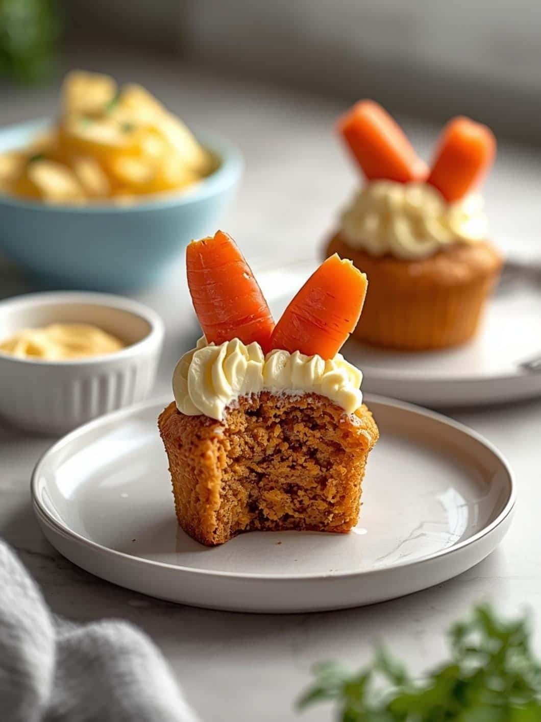 Kid-Friendly Easter Carrot Cupcakes