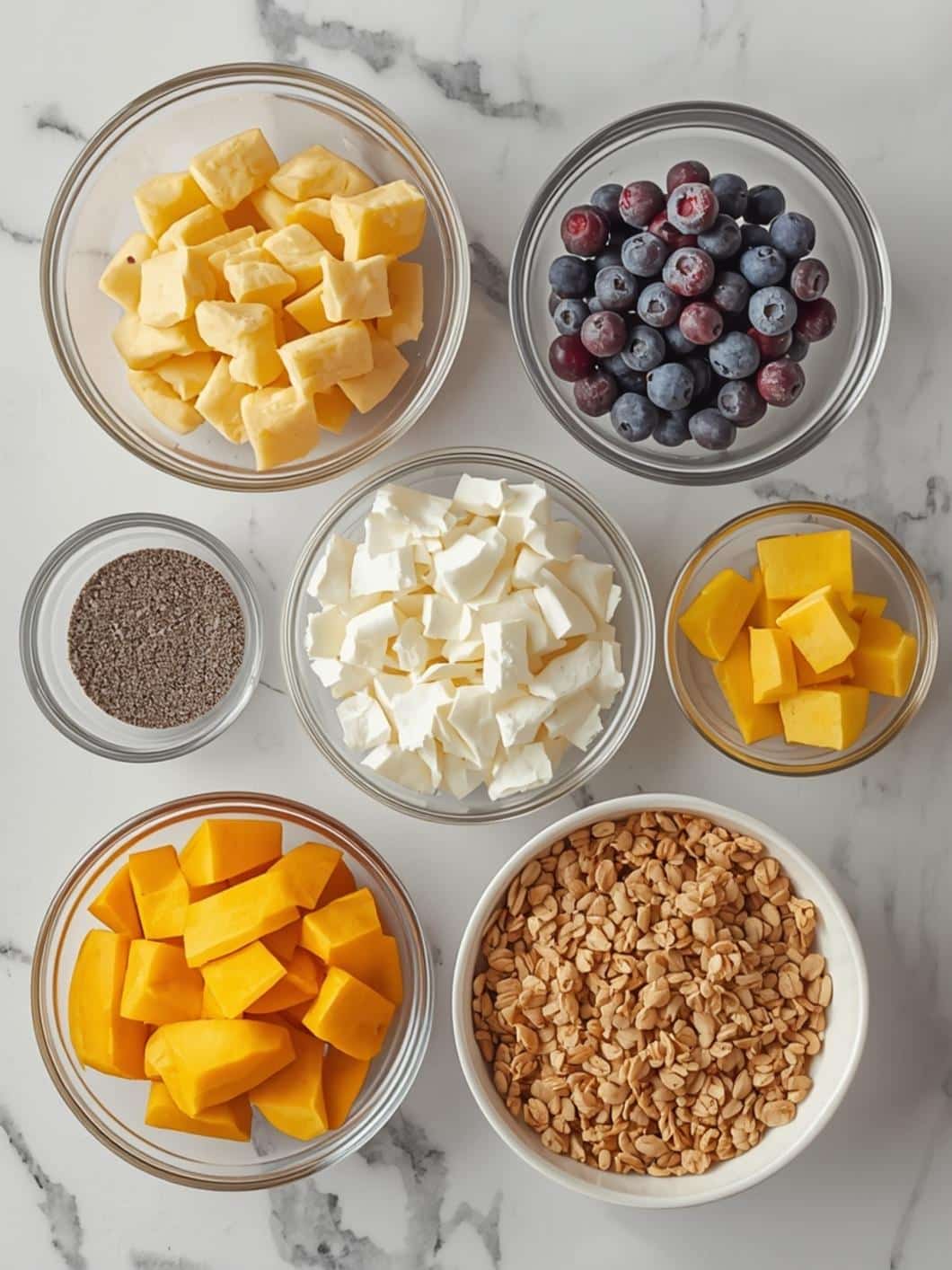 Mango Pineapple Coconut Smoothie Bowl - Healthy & Energizing Breakfast