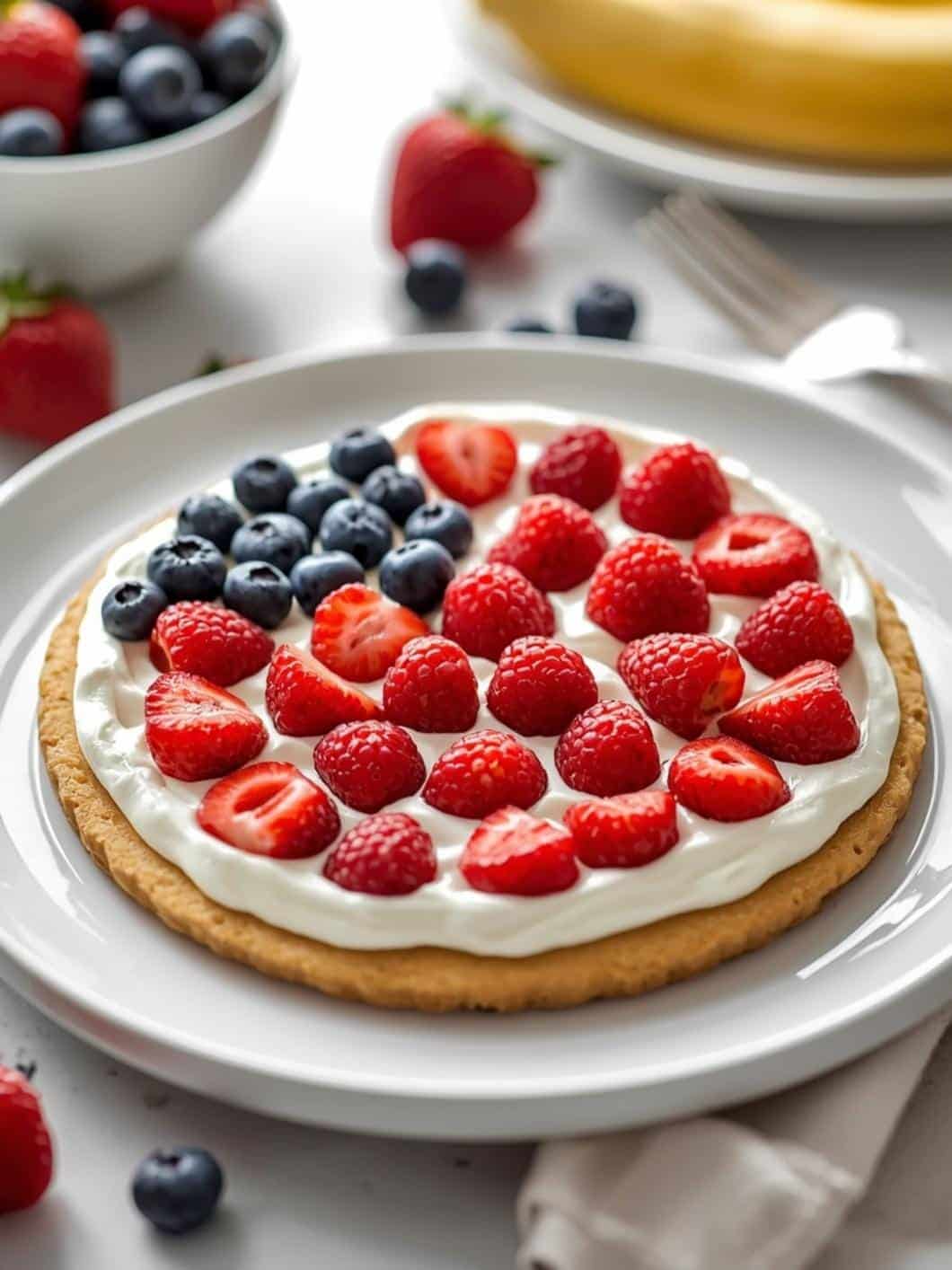 Patriotic Berry Fruit Pizza: Easy 4th of July Dessert & Summer Cookout Recipe 15 Patriotic Berry Fruit Pizza: Easy 4th of July Dessert & Summer Cookout Recipe