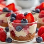 Red, White & Blue Berry Parfaits: Easy Patriotic Dessert Cups 12 =