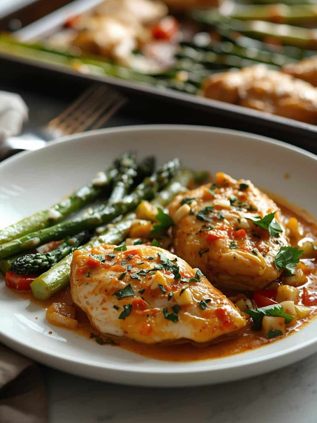 Sheet Pan Chicken & Asparagus Dinner: Easy One-Pan Meal Idea