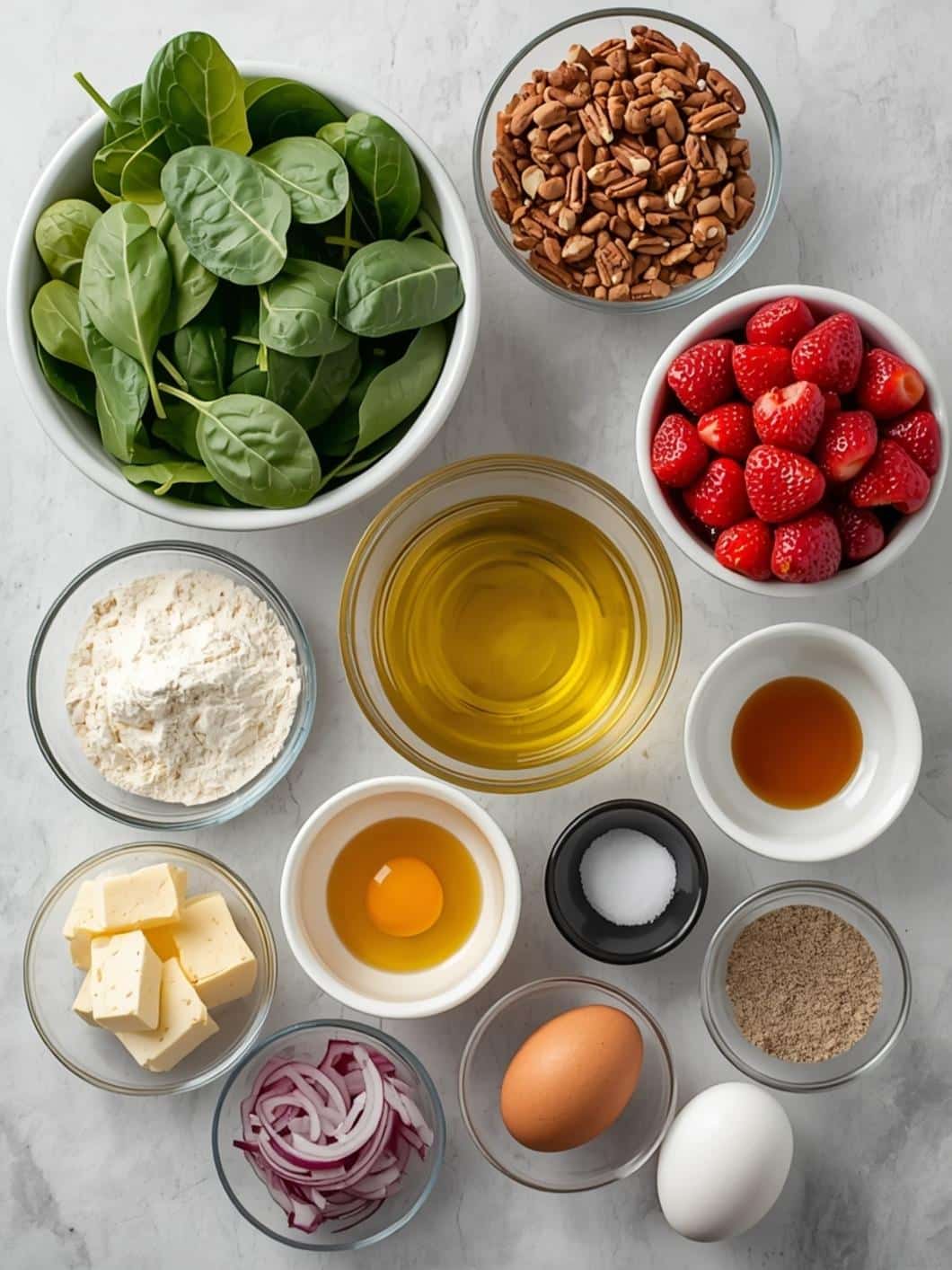 Spinach Strawberry Salad with Poppy Seed Dressing