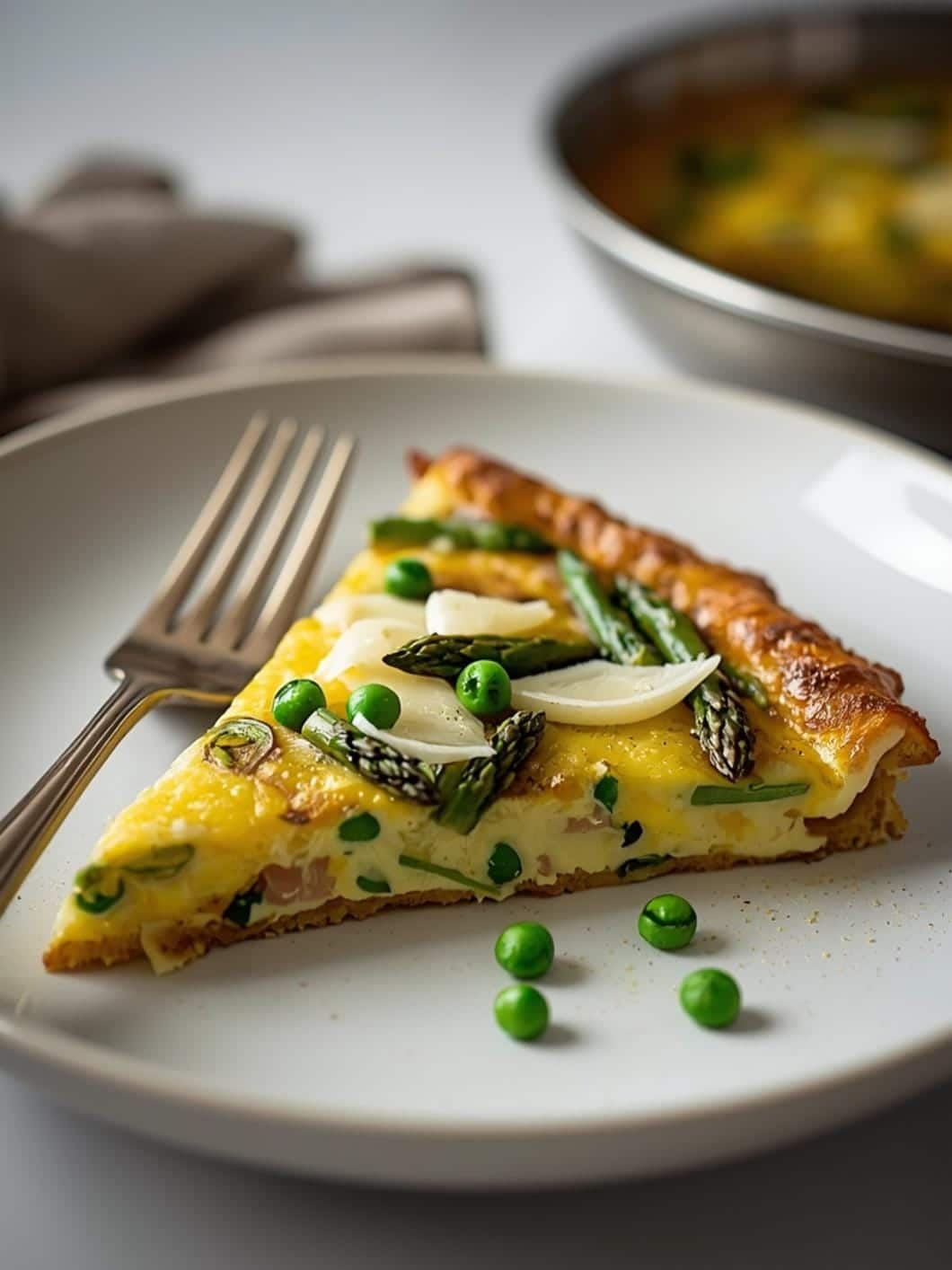 Spring Vegetable Frittata with Asparagus & Peas