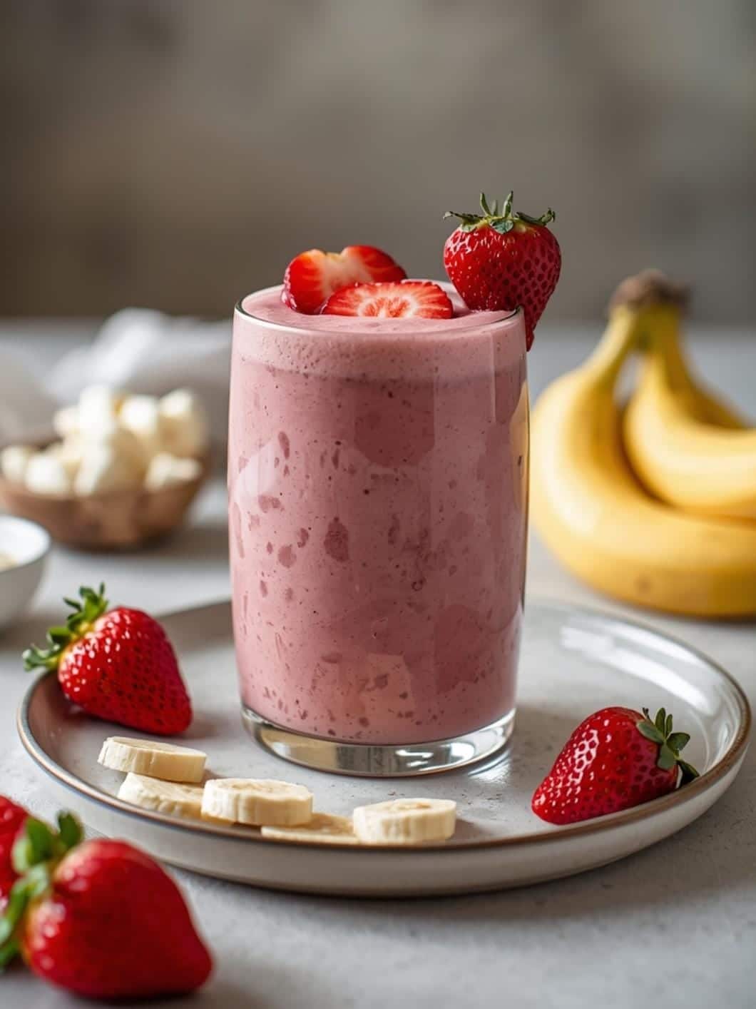 Strawberry Banana Protein Smoothie