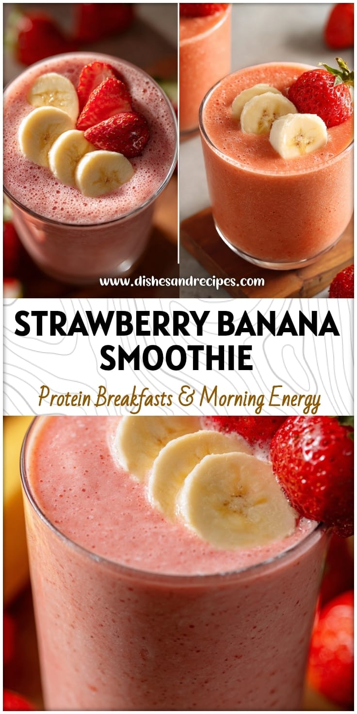 Strawberry Banana Protein Smoothie