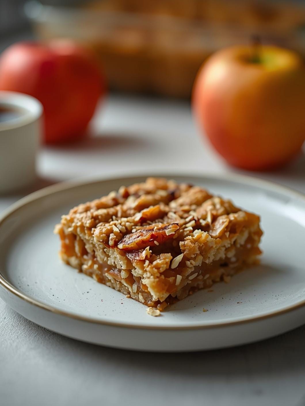 Apple Cinnamon Baked Oatmeal Squares: Easy Make-Ahead Breakfast