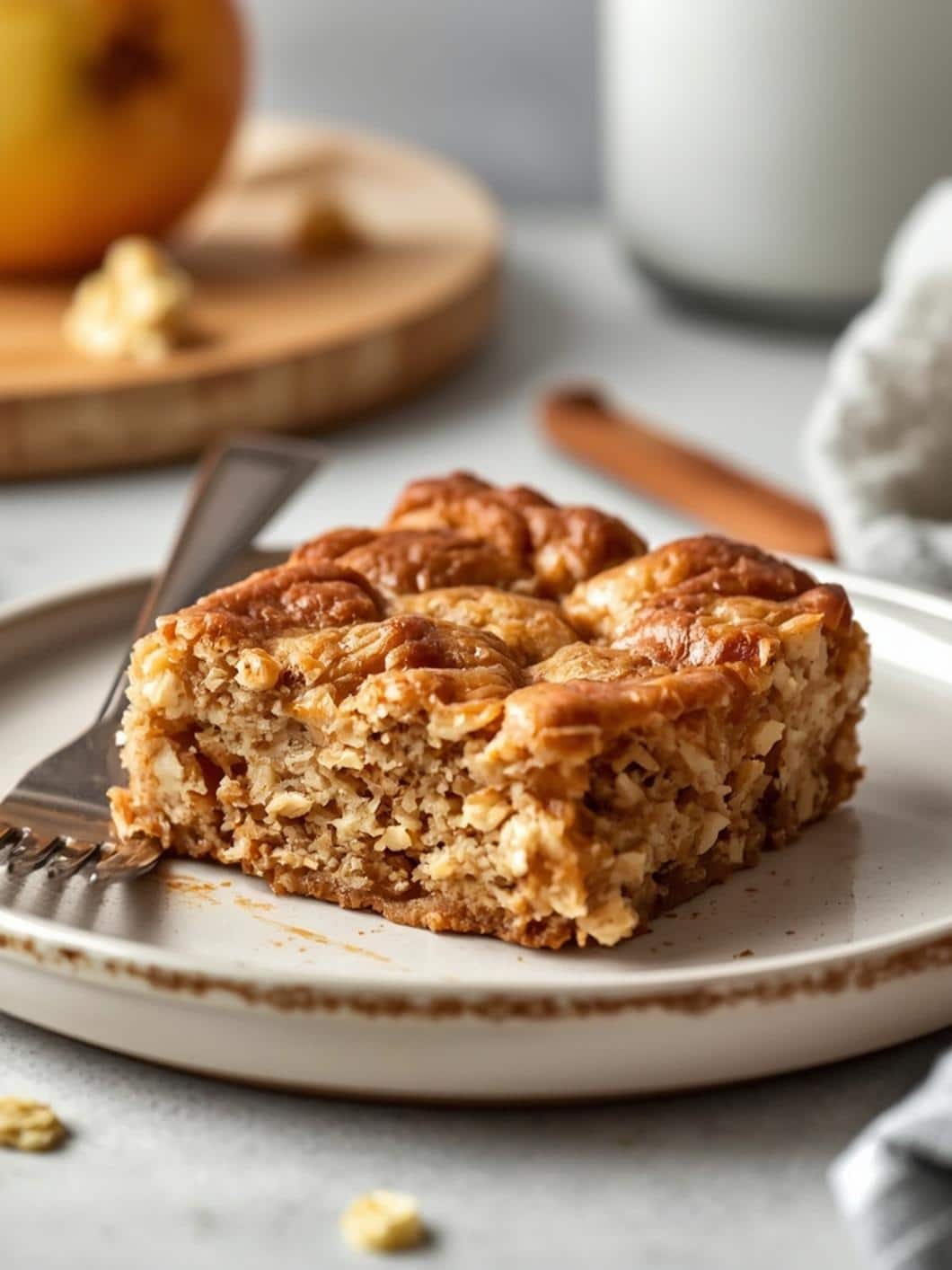 Apple Cinnamon Baked Oatmeal Squares: Easy Make-Ahead Breakfast
