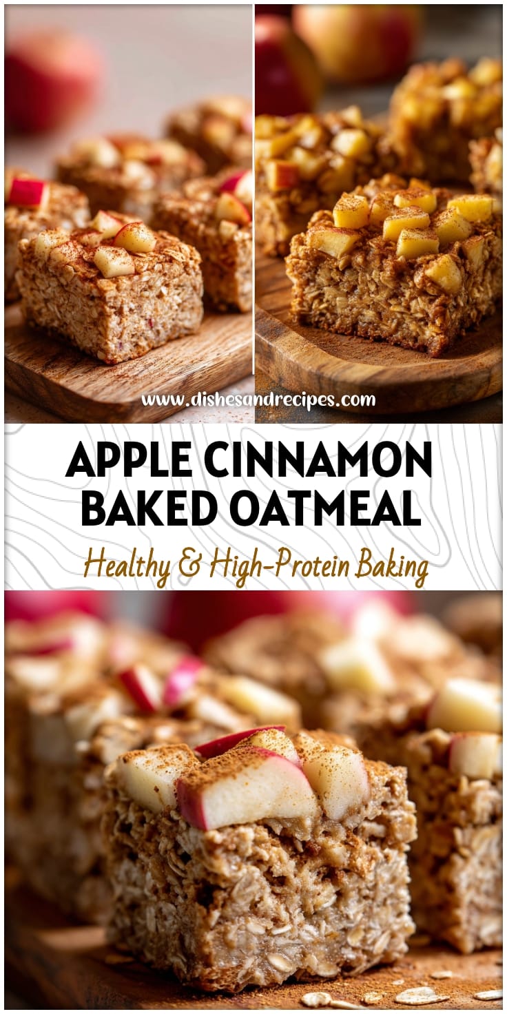Apple Cinnamon Baked Oatmeal Squares: Easy Make-Ahead Breakfast