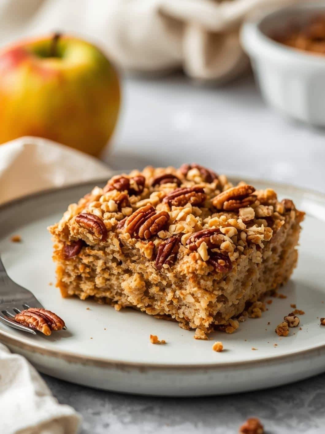 Apple Cinnamon Crumb Bread with Pecans - Easy Nutty Apple Bread Recipe