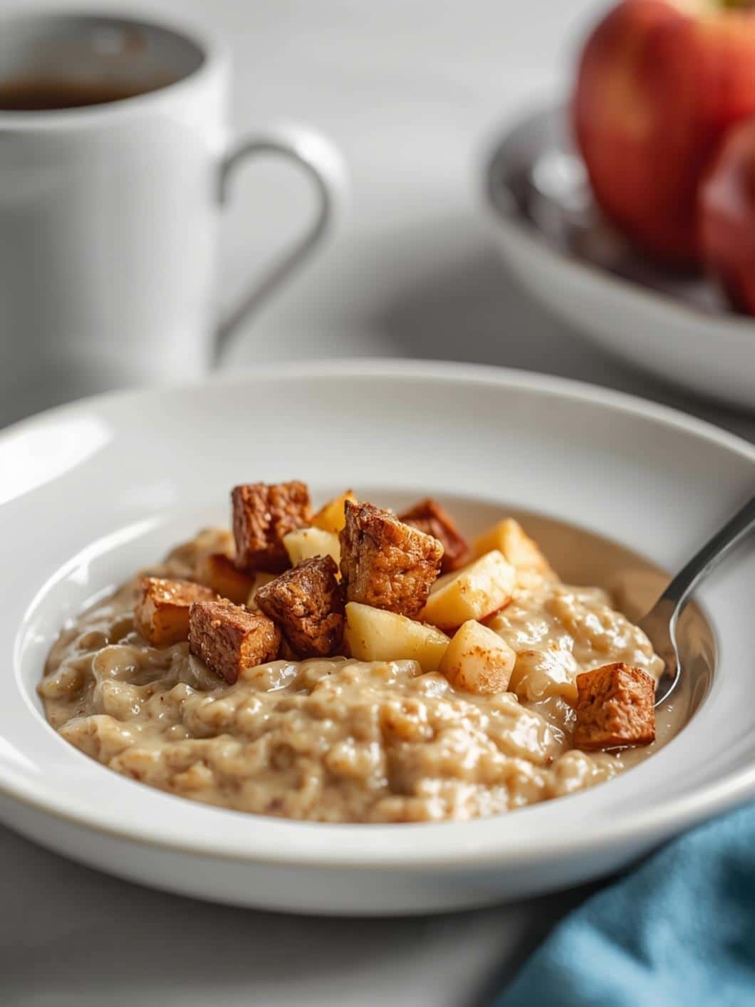 Apple Cinnamon Protein Overnight Oats for a Healthy Morning Meal Prep