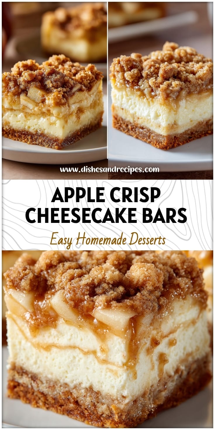 Apple Crisp Cheesecake Bars: Easy Dessert Recipe for Fall & Holidays