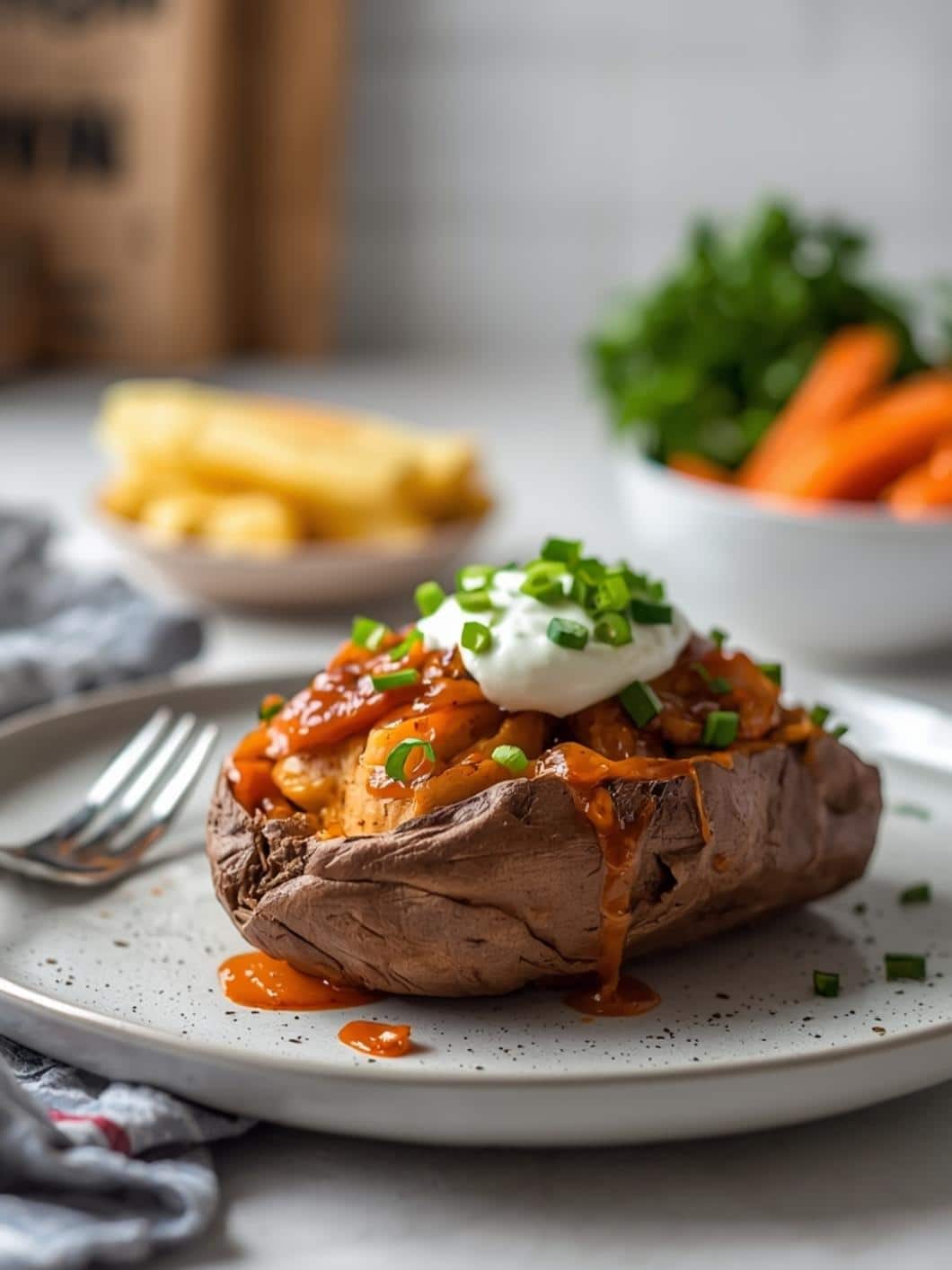 BBQ Chicken Stuffed Sweet Potatoes: Easy Weeknight Dinner Recipe