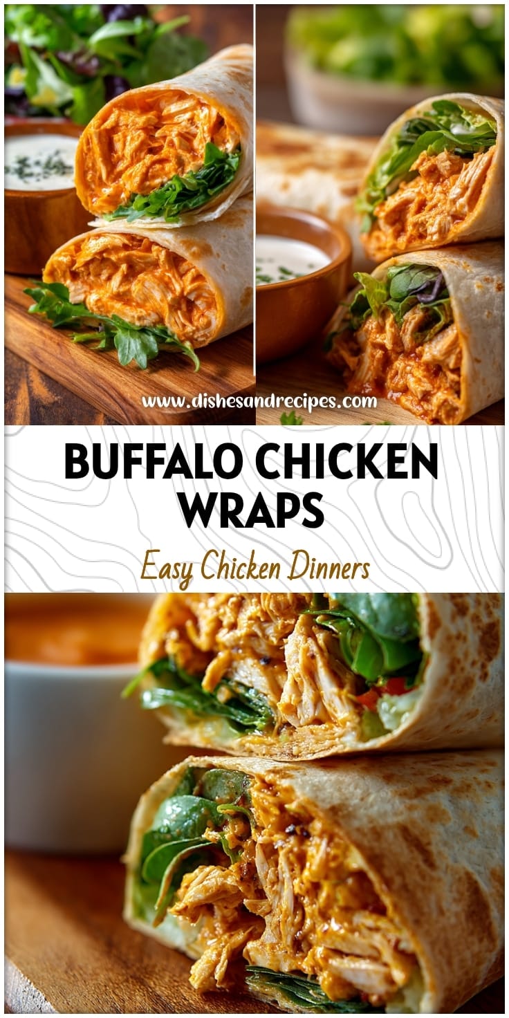 Healthy Buffalo Chicken Wraps – Perfect for Lunchboxes & Quick Meals!