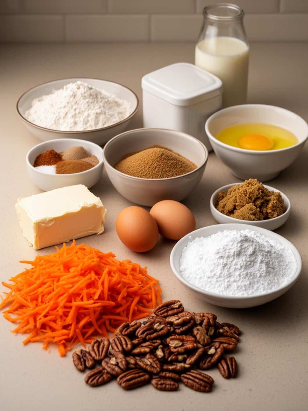 Carrot Cake Breakfast Bars with Cheesecake Swirl