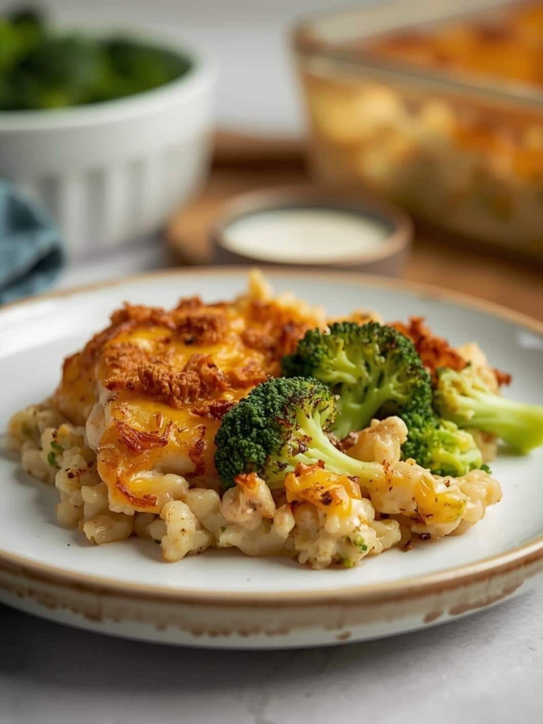 Cheesy Chicken & Broccoli Rice Bake: Easy Family Dinner Recipe