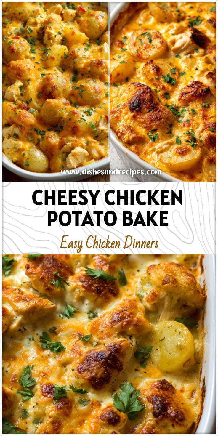 Easy Cheesy Chicken & Potato Bake for Family Dinners