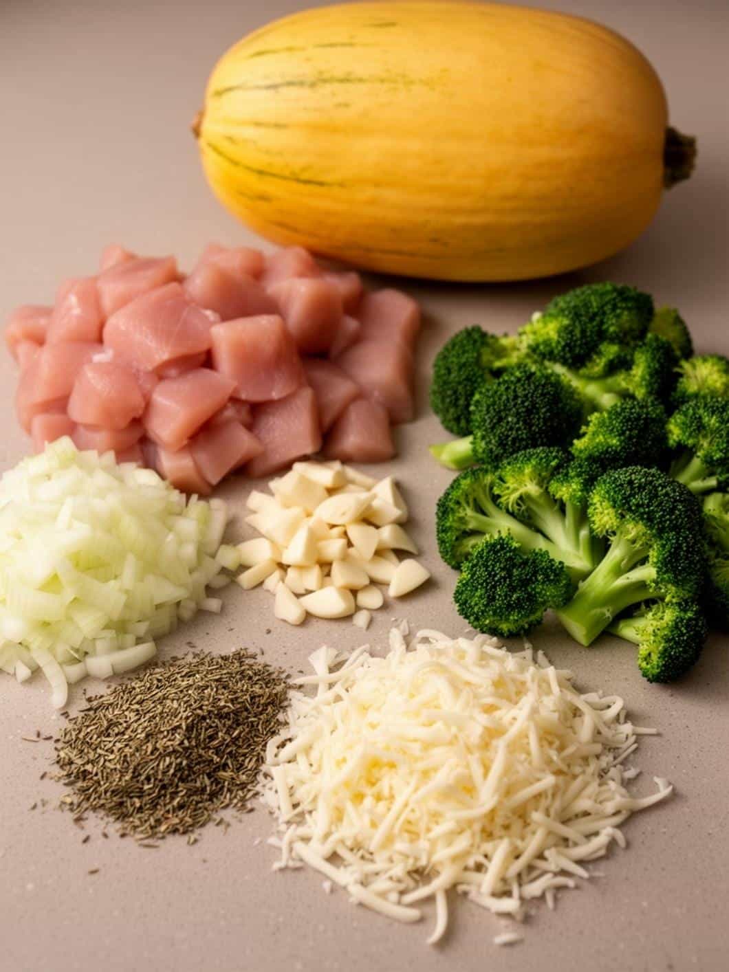 Chicken & Broccoli Stuffed Spaghetti Squash Recipe