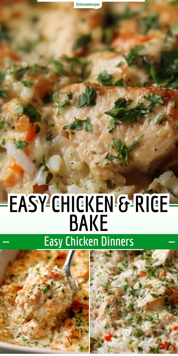 Easy Chicken & Rice Bake: Quick Dinner for Busy Weeknights