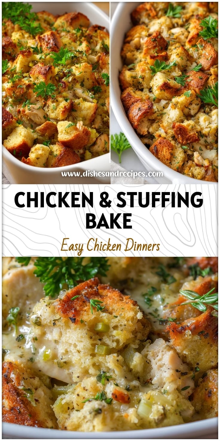 Easy Chicken & Stuffing Bake: Simple Oven Dinner Idea