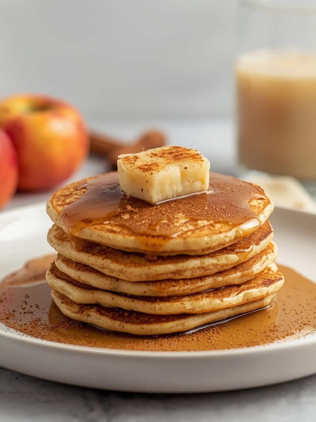 Cinnamon Apple Protein Pancakes: Healthy & Easy Brunch Idea