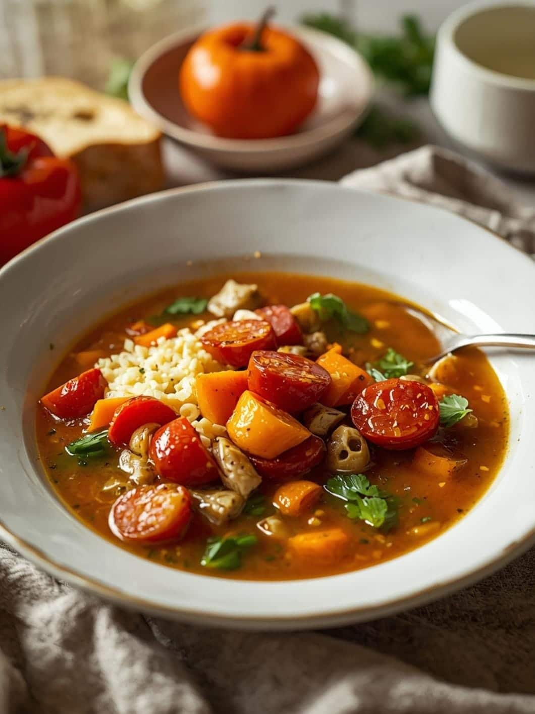 Cozy High-Protein Dinner: Healthy Low Carb Soup for Cold Nights