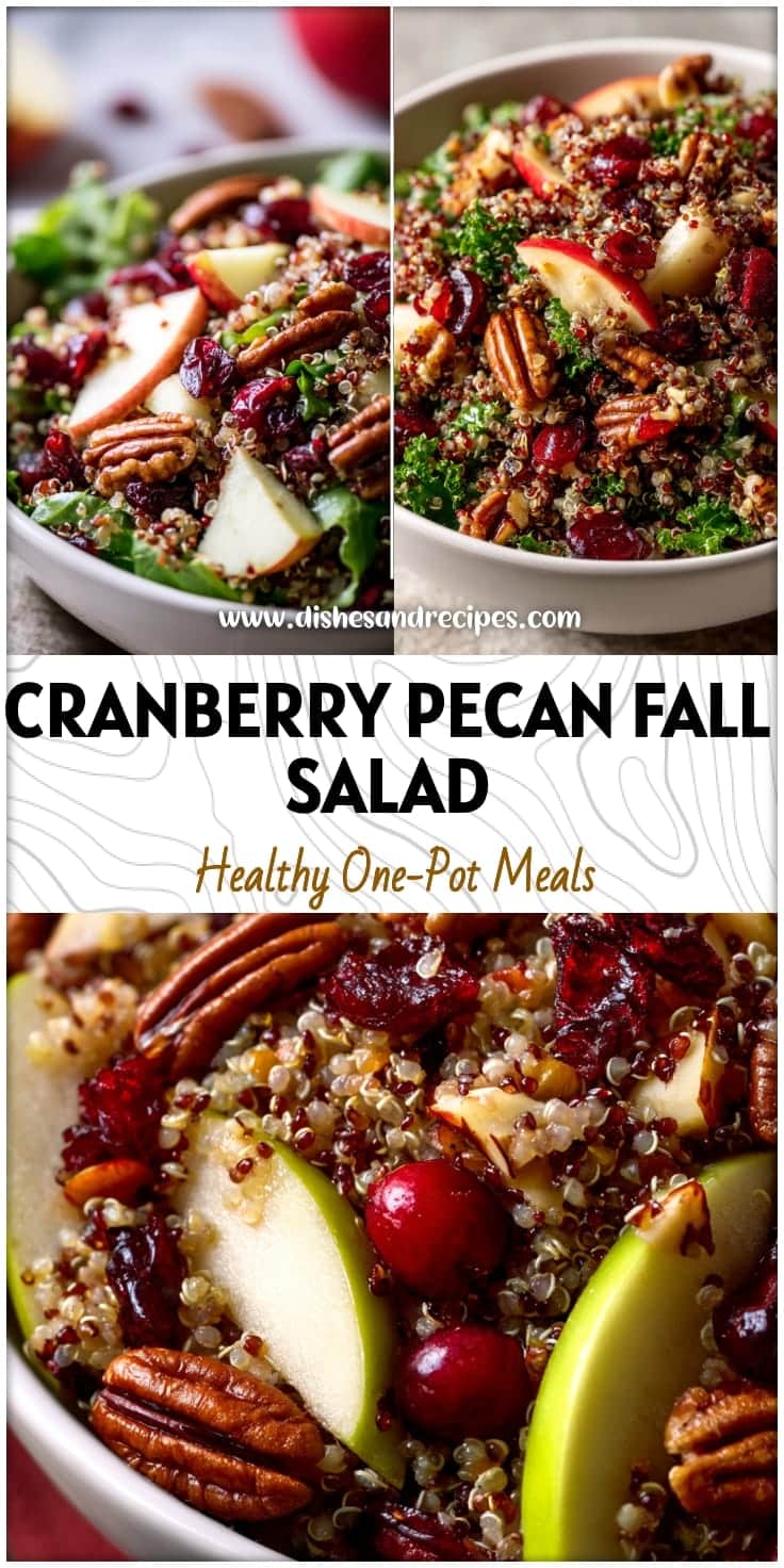 Cranberry Pecan Fall Salad with Apples & Quinoa