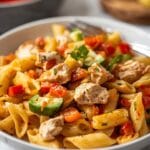 Creamy Chicken Fajita Pasta Salad Recipe 12 =