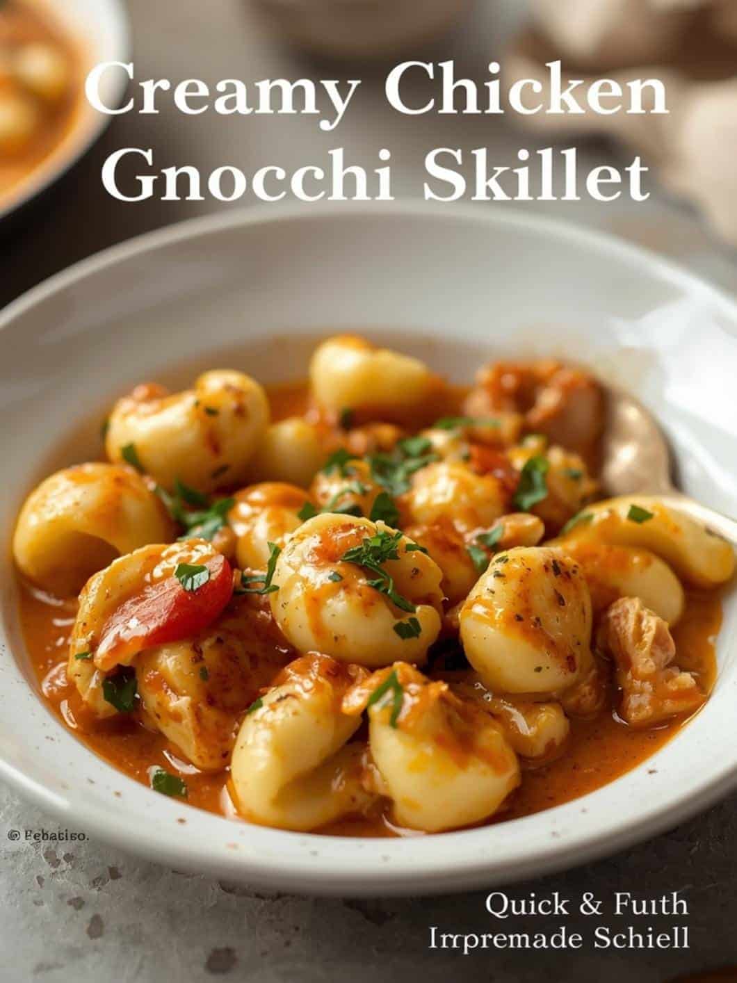 Creamy Chicken Gnocchi Skillet: Quick & Easy Dinner Idea