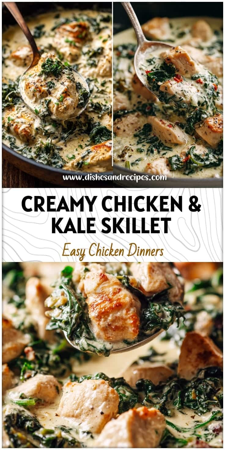 Creamy Chicken & Kale Skillet: Easy Cream Cheese Chicken Recipe