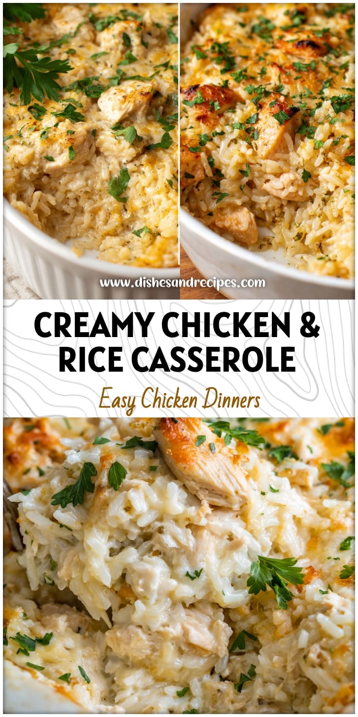 Creamy Chicken & Rice Casserole: Easy Family Dinner Idea