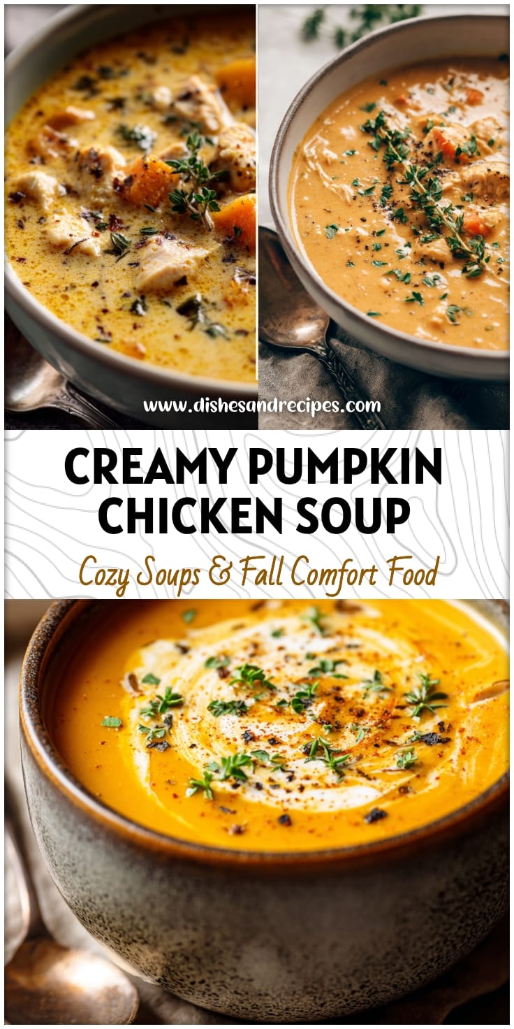 Creamy Pumpkin Chicken Soup: A Cozy Fall Crockpot Meal