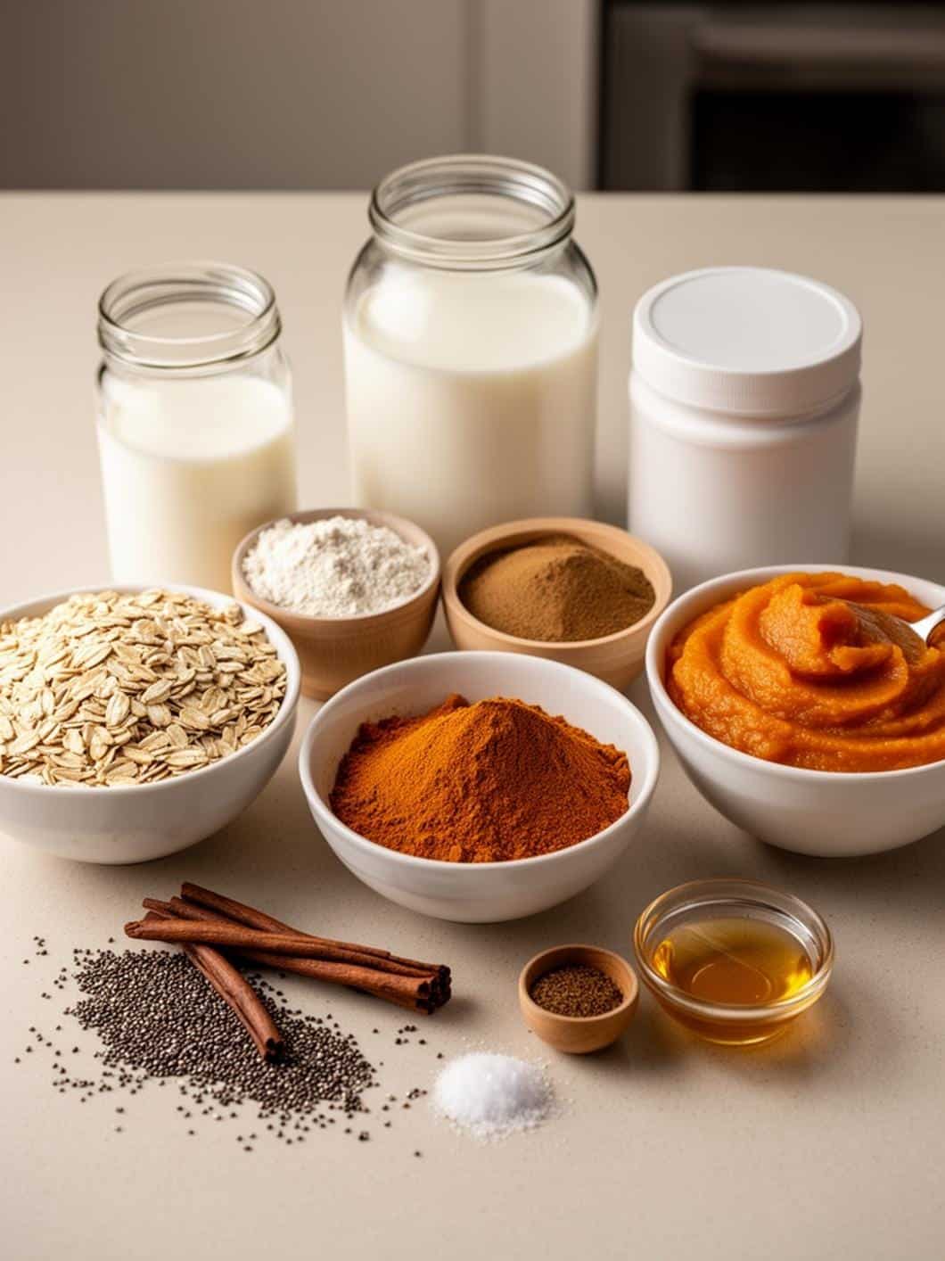 Creamy Pumpkin Pie Overnight Oats: Healthy & High-Protein Fall Breakfast