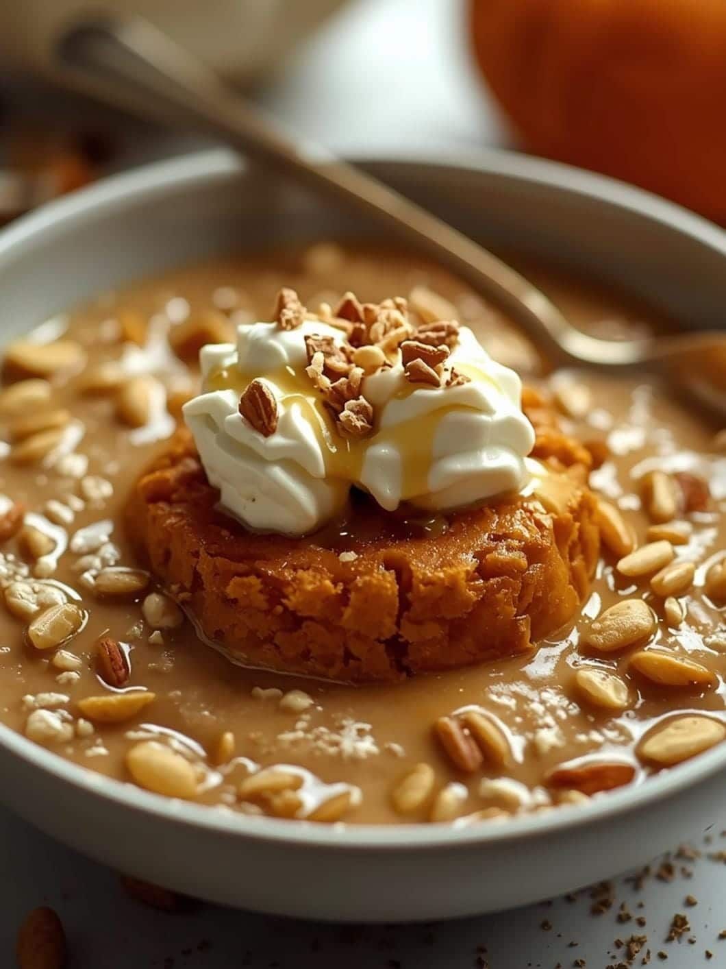 Creamy Pumpkin Pie Overnight Oats: Healthy & High-Protein Fall Breakfast