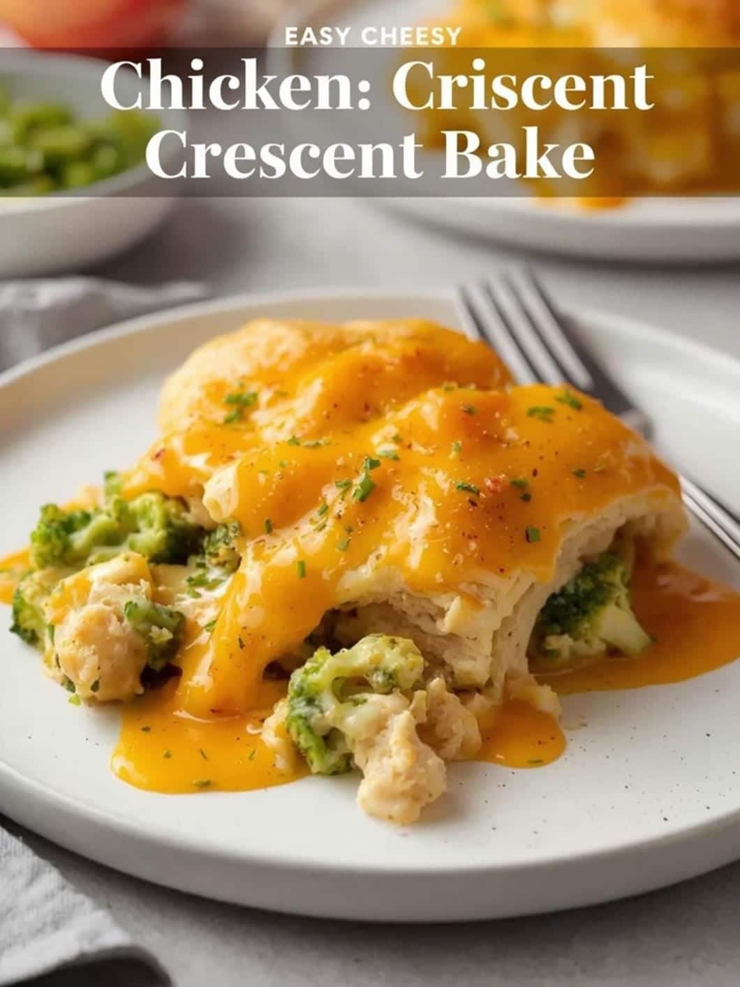 Easy Cheesy Chicken Crescent Bake with Broccoli