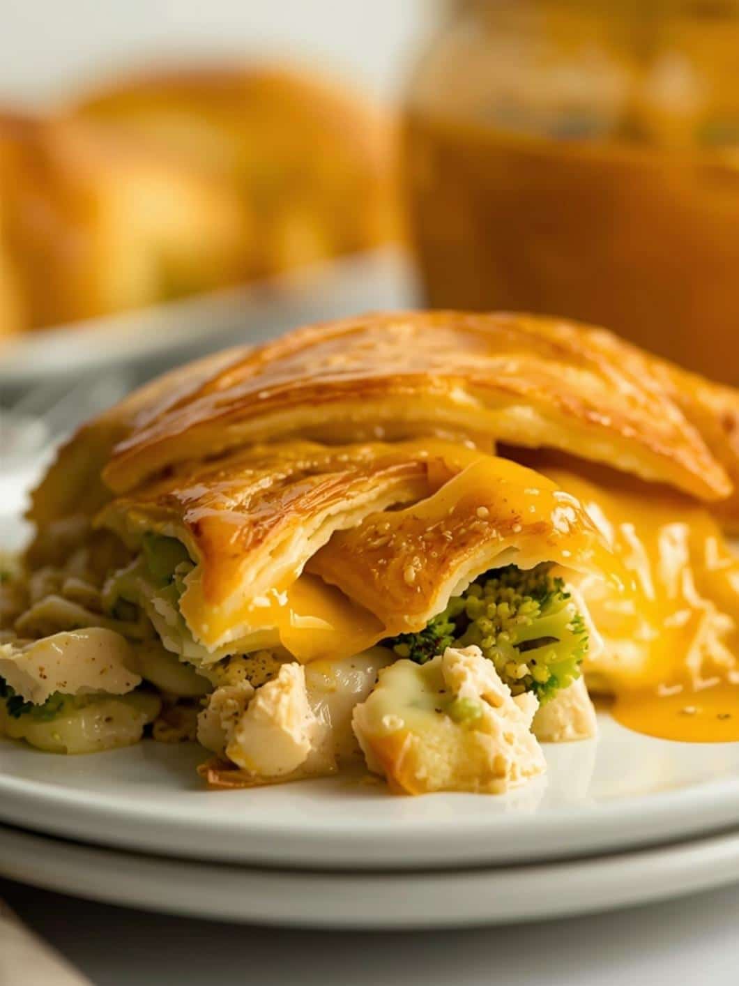 Easy Cheesy Chicken Crescent Bake with Broccoli