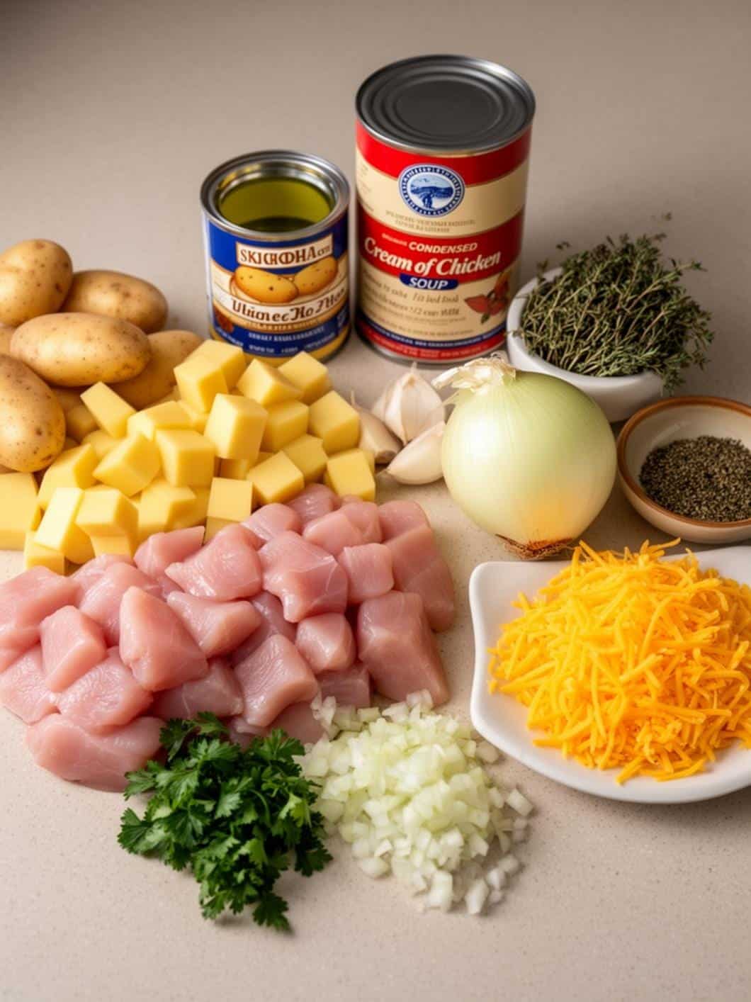 Easy Cheesy Chicken & Potato Bake: A Family Favorite Dinner Idea