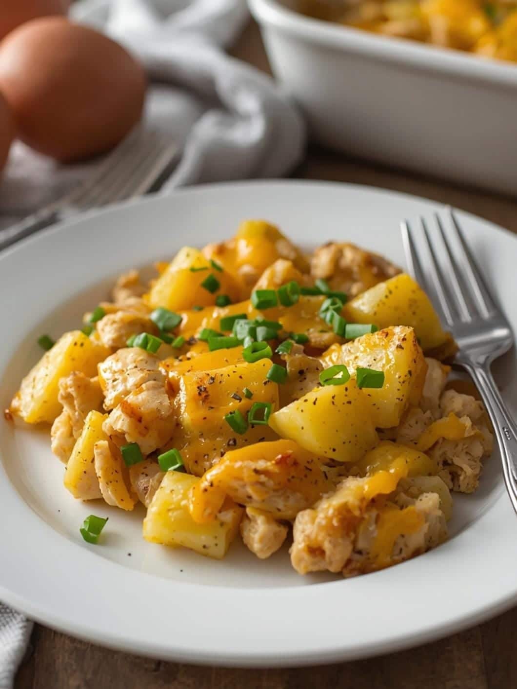 Easy Cheesy Chicken & Potato Bake for Family Dinners