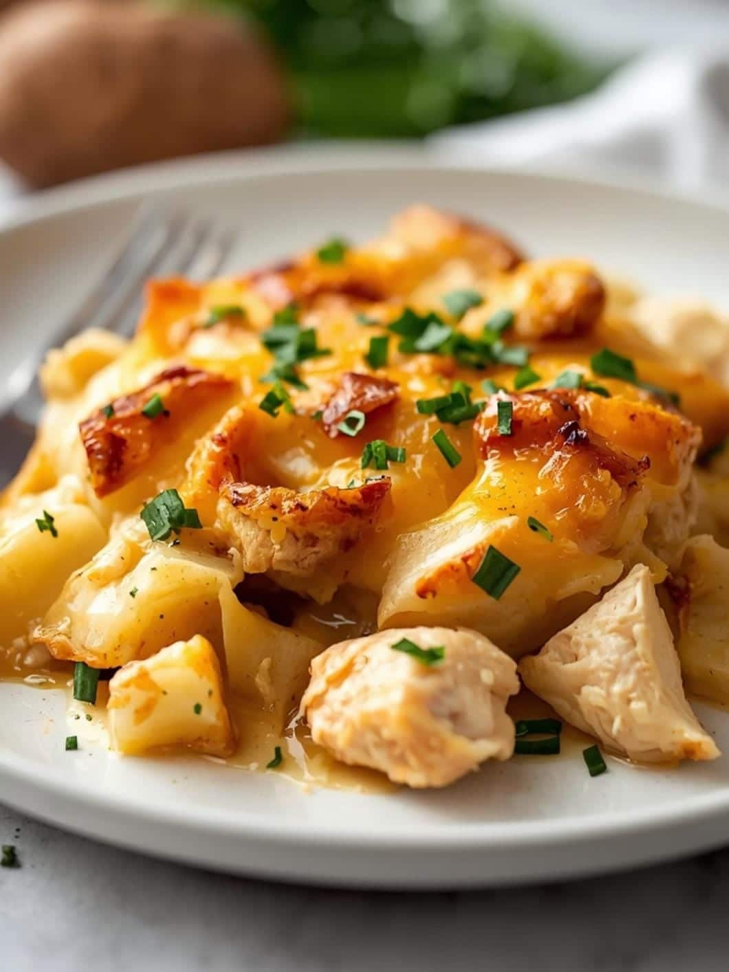 Easy Cheesy Chicken & Potato Bake for Family Dinners
