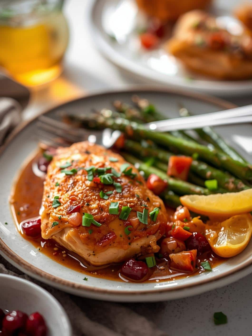 Easy Cranberry Orange Baked Chicken Thighs