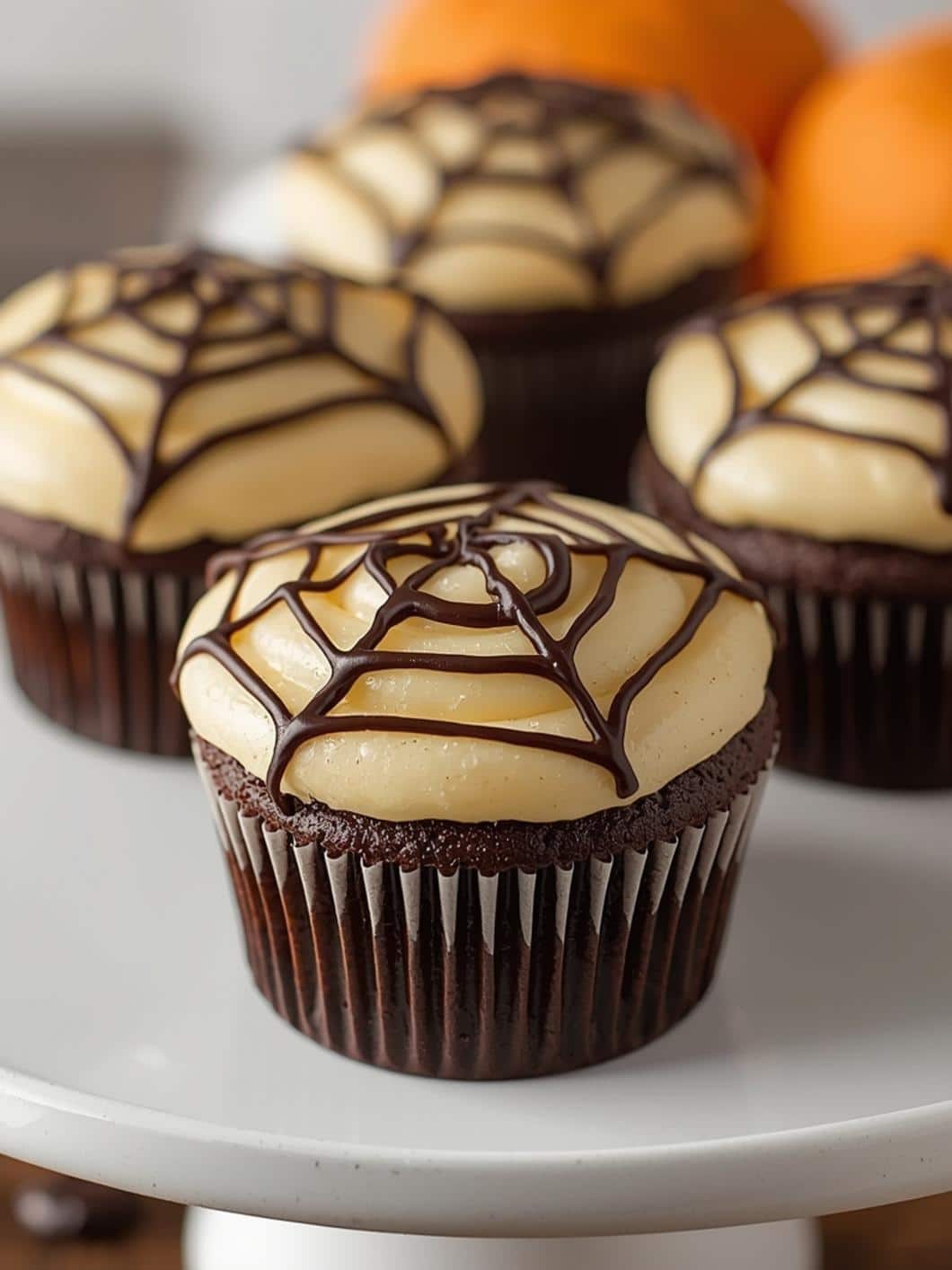 Easy Halloween Spiderweb Cupcakes: Spooky & Cute Dessert Idea