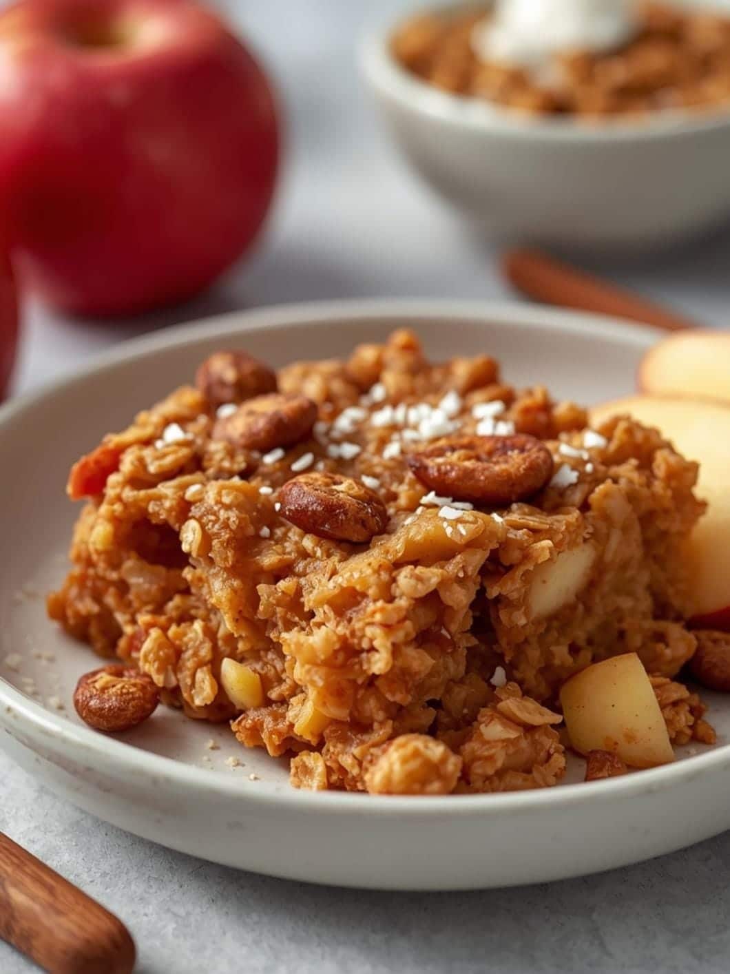 Easy High-Protein Apple Oatmeal Bake for Busy Mornings