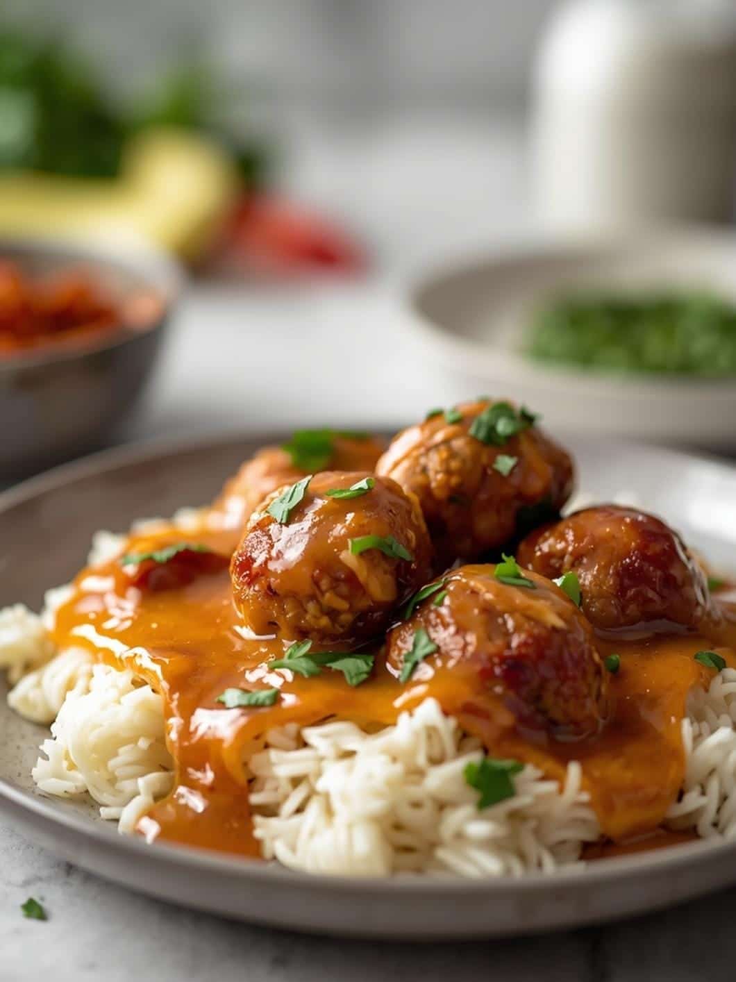 Easy Honey Garlic Chicken Meatballs Recipe