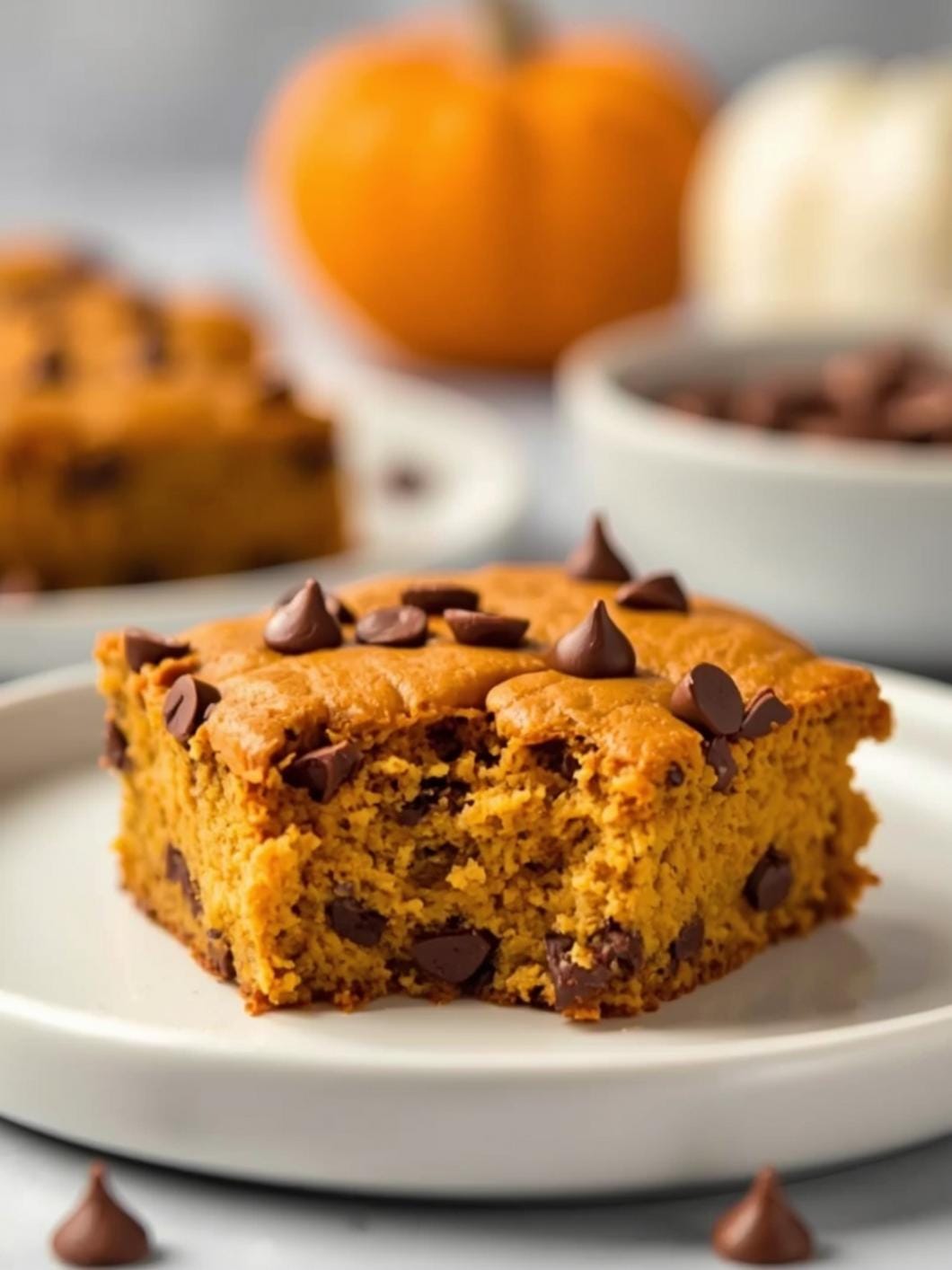 Easy Pumpkin Chocolate Chip Snack Cake Recipe