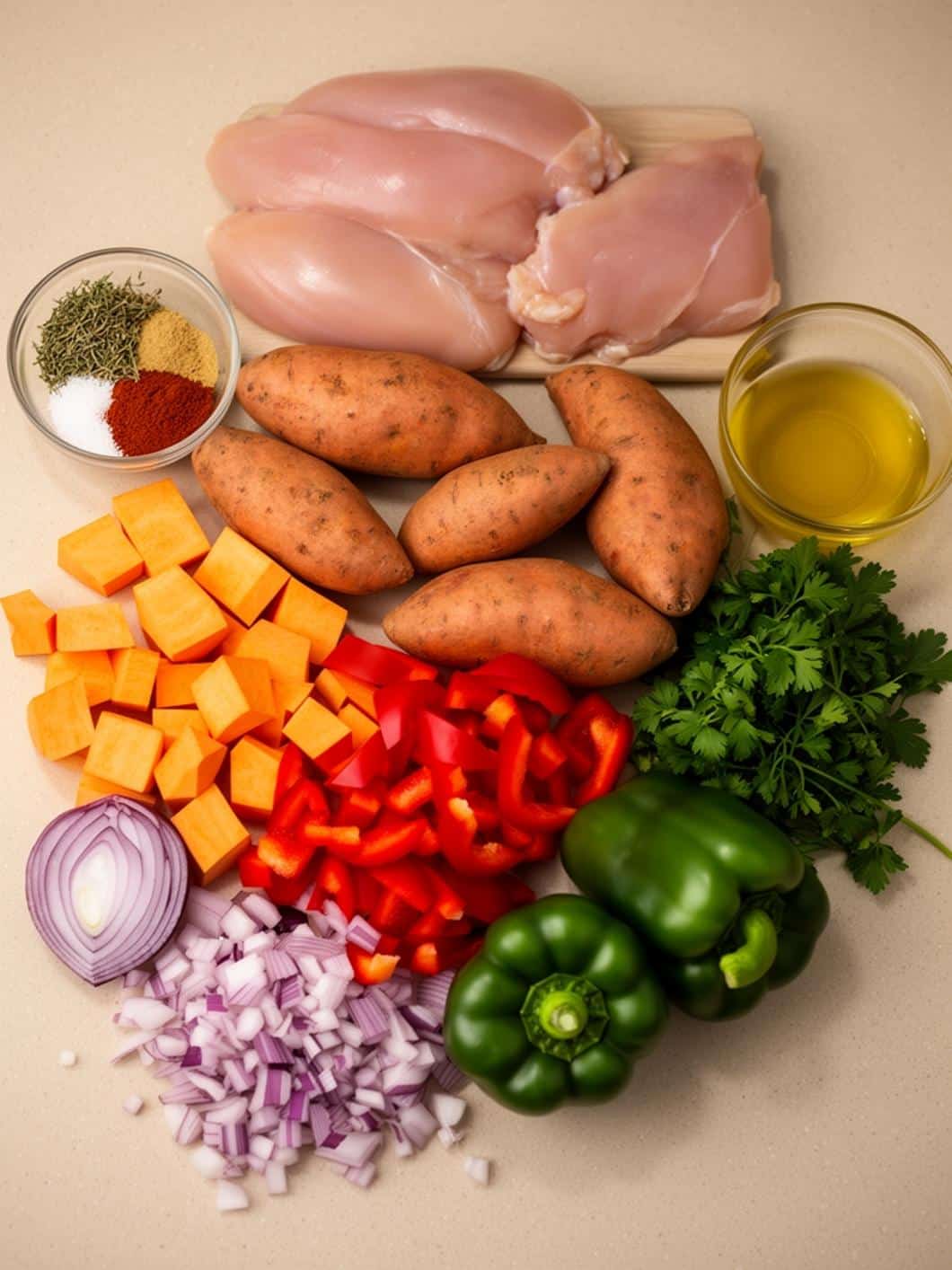 Easy Sweet Potato Chicken Skillet: Healthy Weeknight Dinner Idea