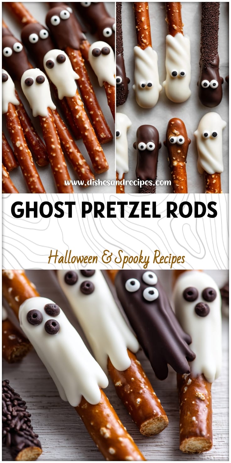 Spooky Ghost Pretzel Rods: Easy Halloween Treat Idea