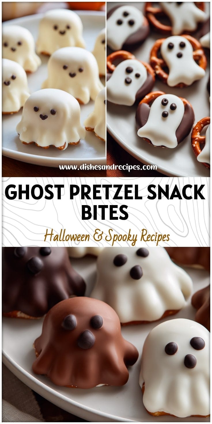 Ghost Pretzel Snack Bites: Easy Halloween Pretzel Ghosts Recipe
