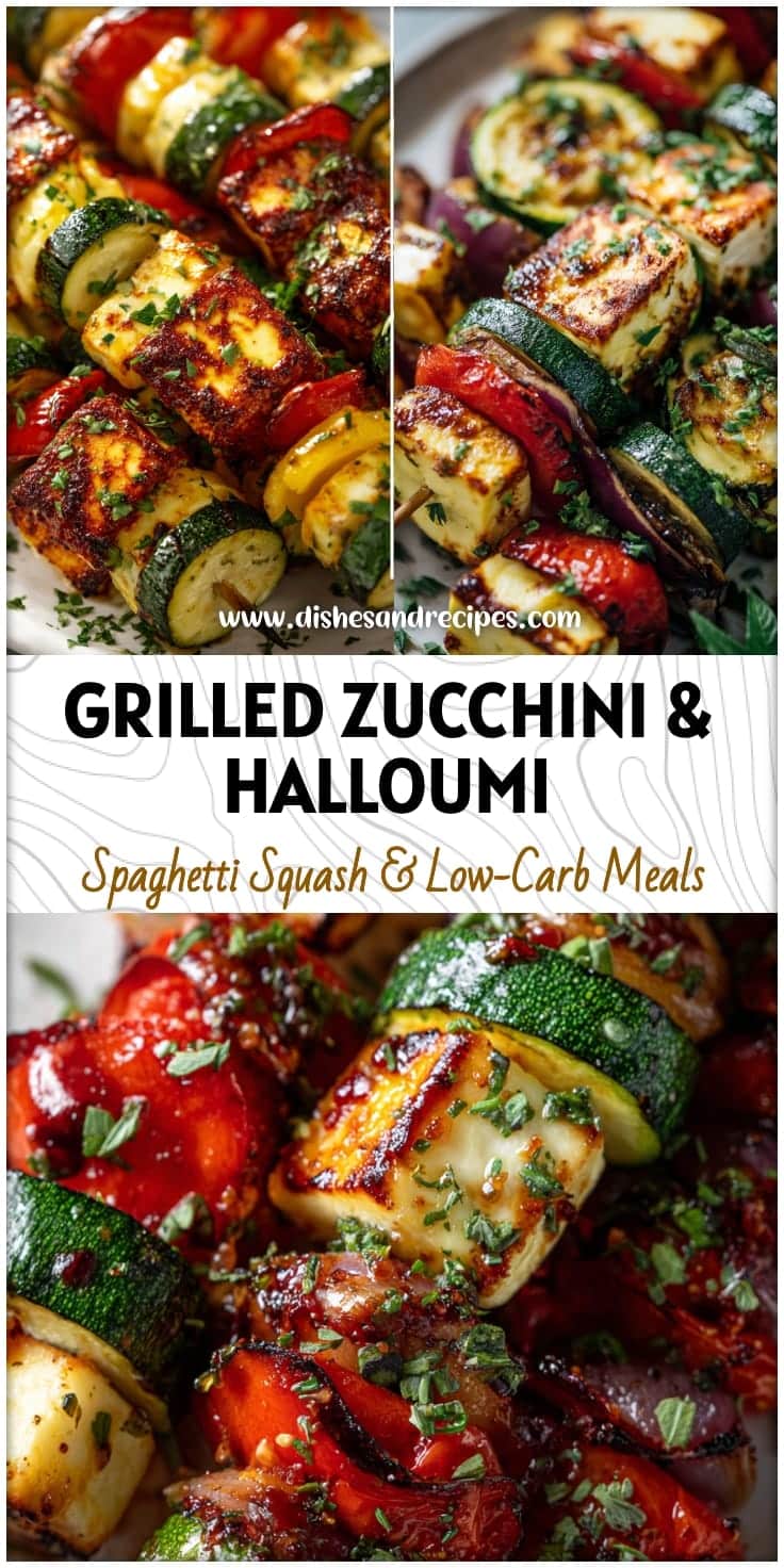 Grilled Zucchini & Halloumi Skewers: Easy BBQ Veggie Side Dish