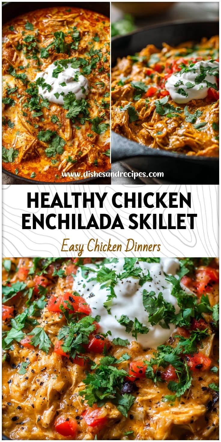 20-Minute Healthy Chicken Enchilada Skillet with Rotisserie Chicken