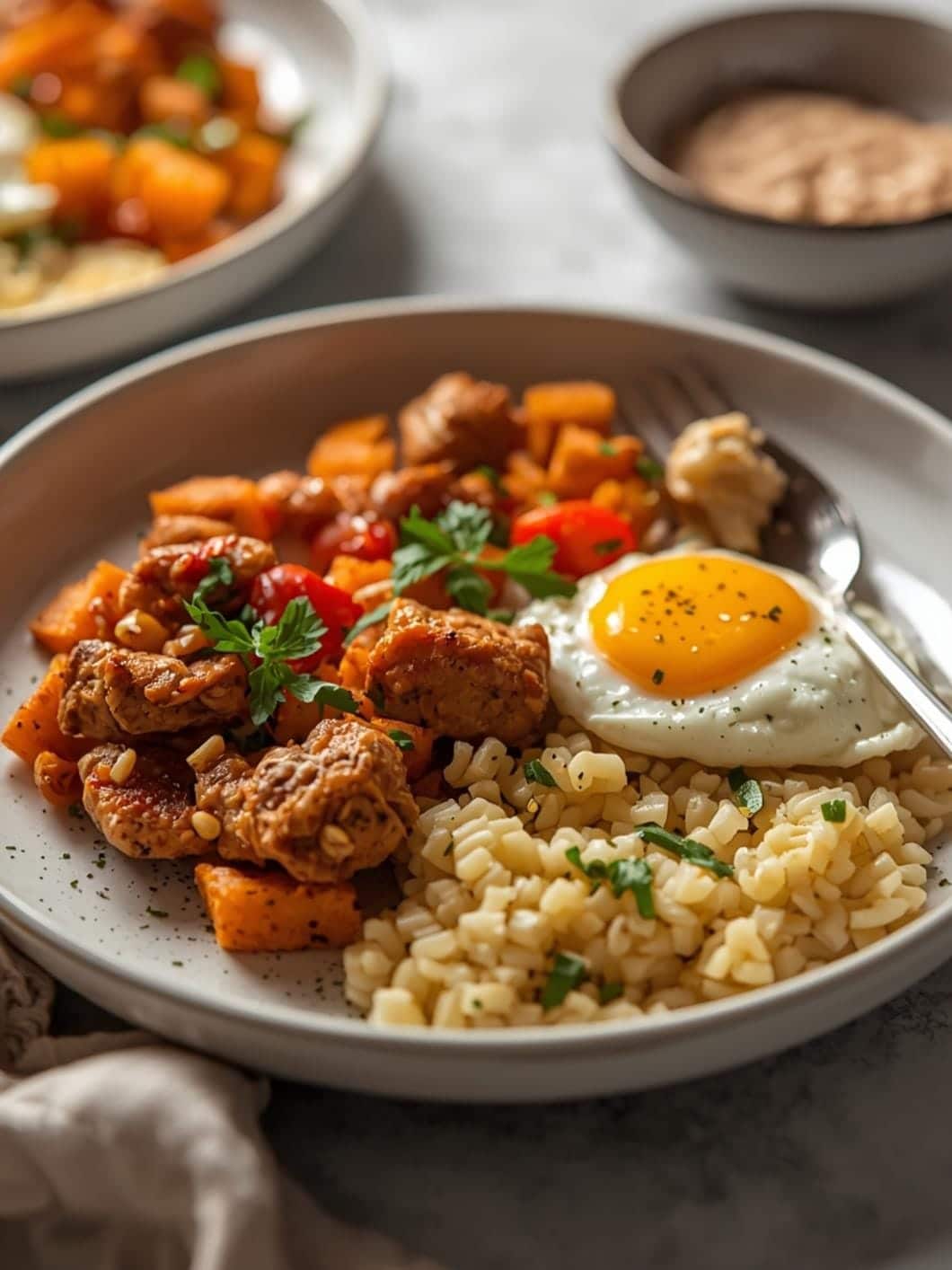 High Protein Breakfast & Chicken Dinner Meal Prep