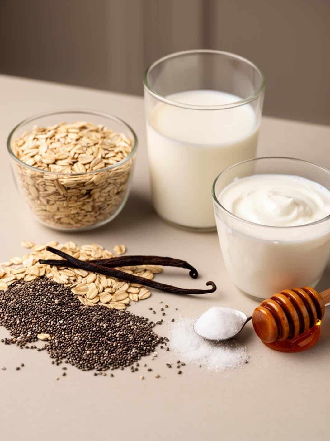 High Protein Overnight Oats (25g Protein, No Protein Powder Taste)